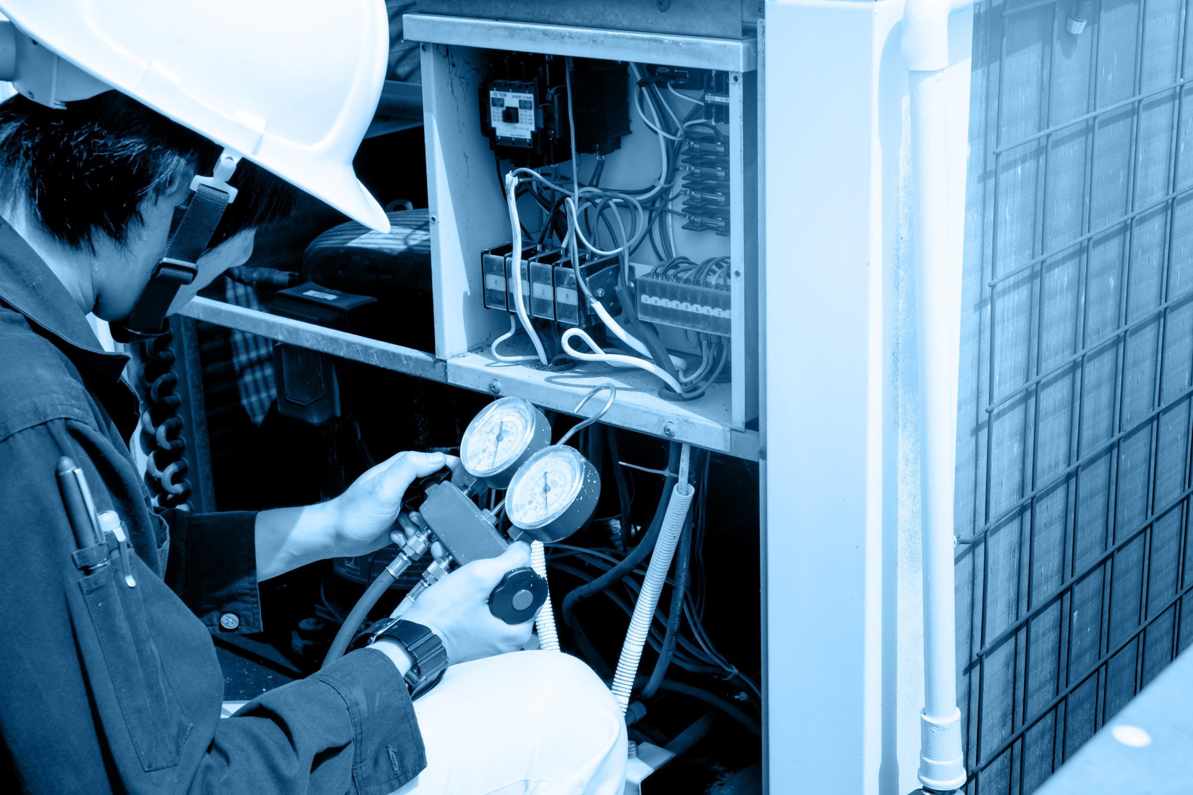 Testing HVAC Equipment Technician Testing HVAC Equipment