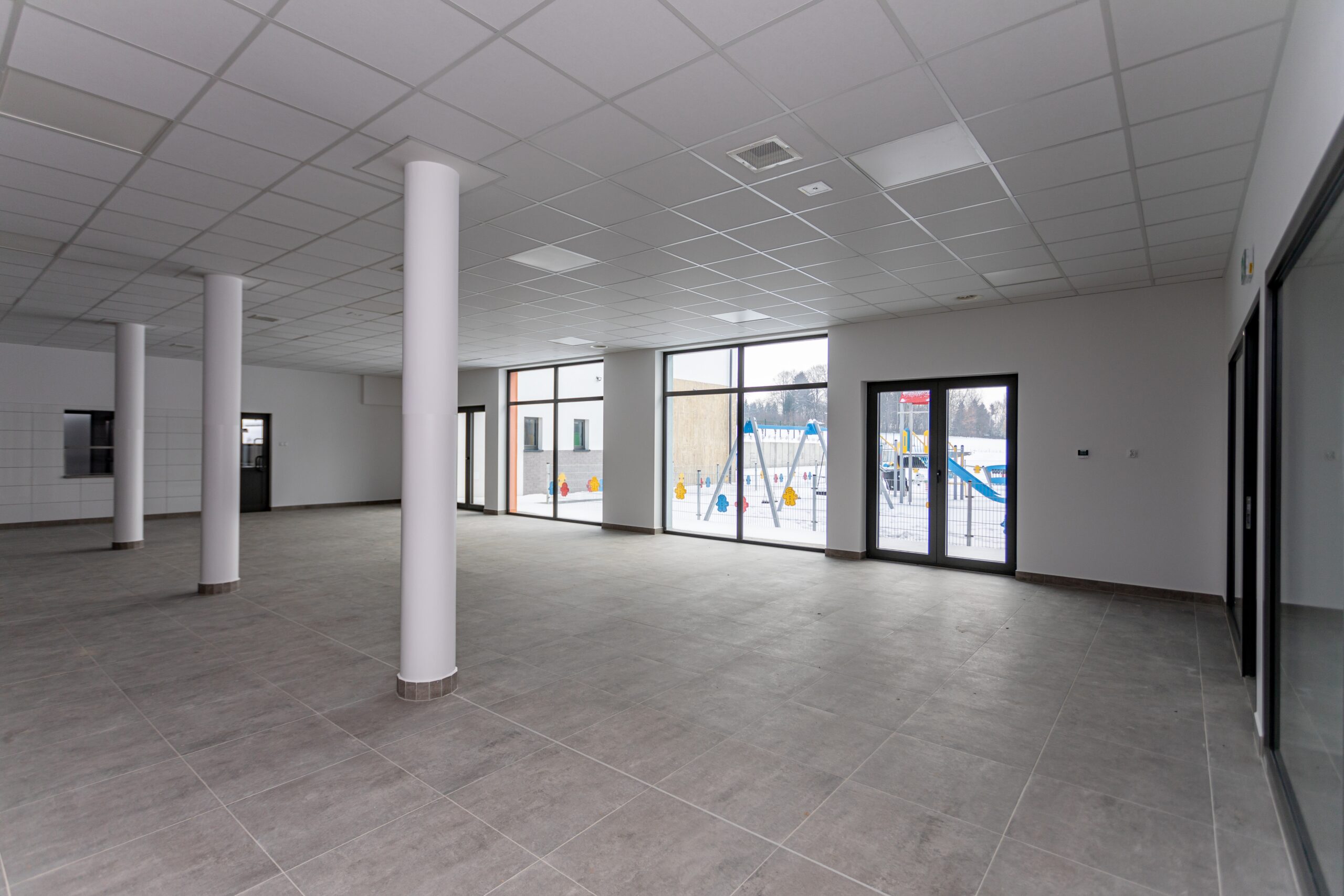 inside of an empty commercial building