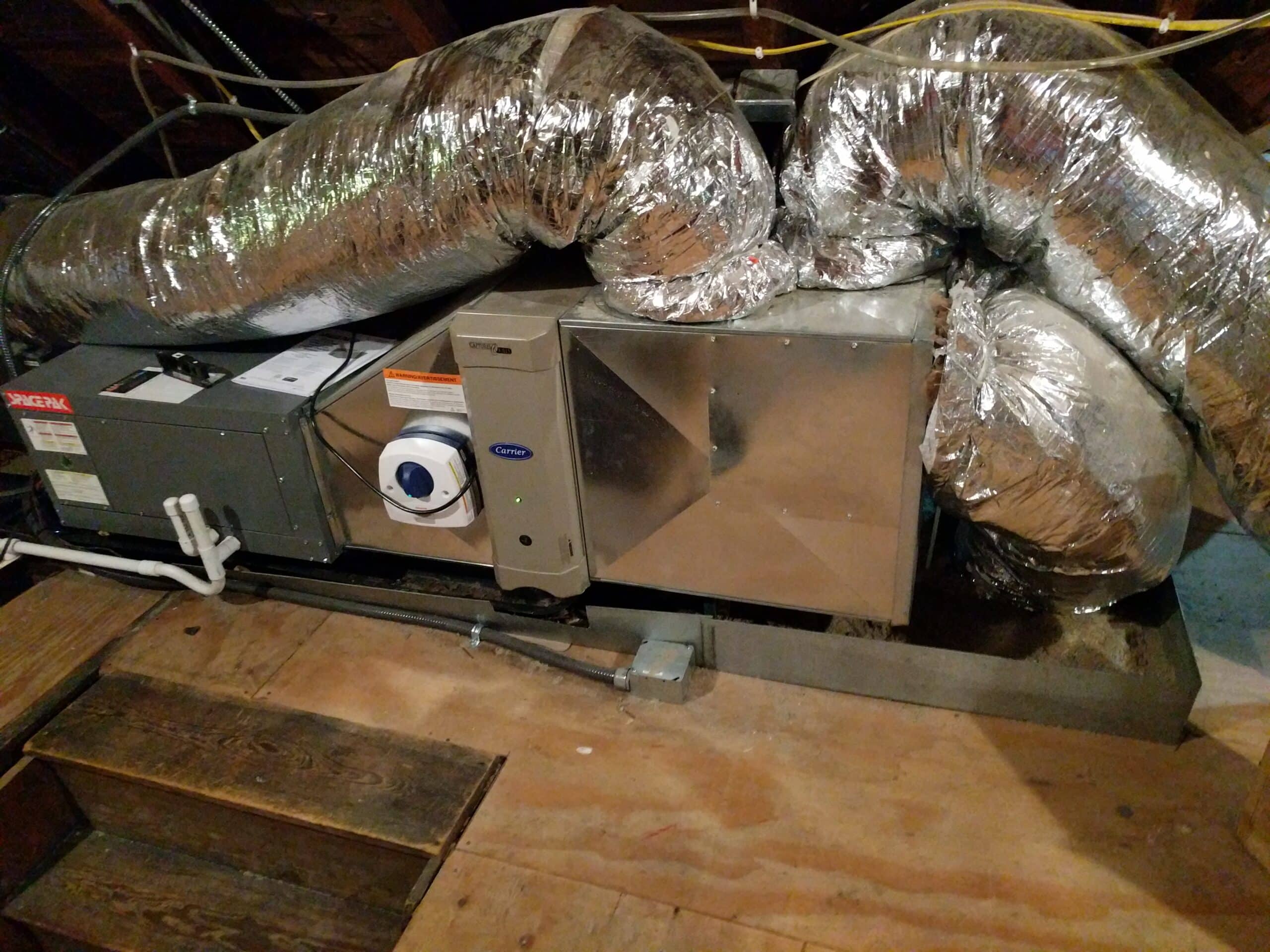 Ducts in the  Attic in PLR Plan Case Study #2